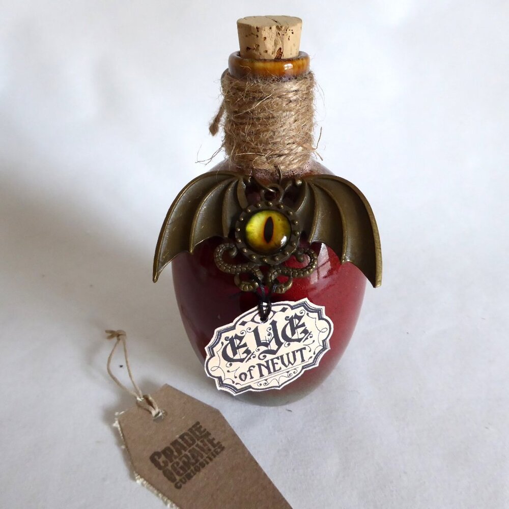 NEW 6” APOTHECARY EYE OF NEWT EVIL EYED MONSTER HALLOWEEN BOTTLE DECORATION PROP